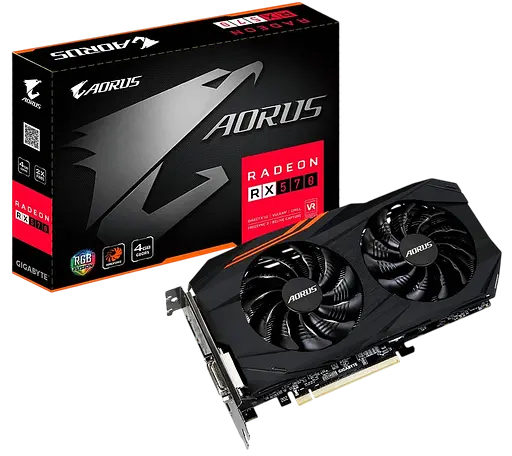 Видеокарта AMD Radeon RX 570 4GB Gigabyte Aorus (GV-RX570AORUS-4GD) Б/У - фото 1