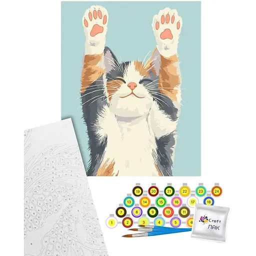 Картина по номерам Art Craft Кошачий релакс 40х50 см (11712-AC) - фото 1