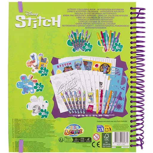 Книжка для розфарбовування Disney Stitch Актівіті дитяча (ST24356) - фото 3