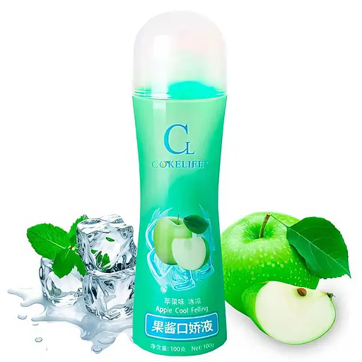 Гель-лубрикант зволожуючий їстівний яблуко Green Apple 100 мл на водній основі - фото 1