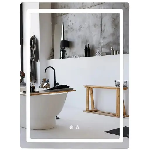 Дзеркало Qtap Mideya (MI2) прямокутне з LED-підсвічуванням Touch QT2078F6080 - фото 1