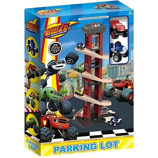 Трек 111-94 з підсвіткою, звуками та музикою, 2 машинки, озвучення англійською мовою, у коробці