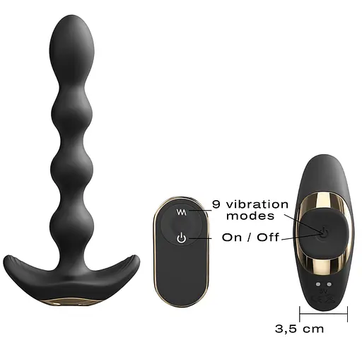 Анальная пробка Dorcel Flexi Balls 18.2 см (чёрный) - фото 6