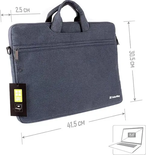 Сумка для ноутбука ColorWay 15.6" Casual, Navy (CW-LBC156-NV) - фото 2