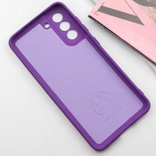 Чехол Lakshmi Silicone Cover Full Camera (A) для Samsung Galaxy S22+ Фиолетовый / Purple - фото 3