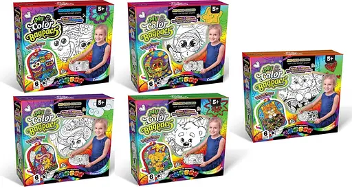 Набір творчості, My Color Bagpack, Рюкзачок-розмальовка, Danko Toys - фото 2