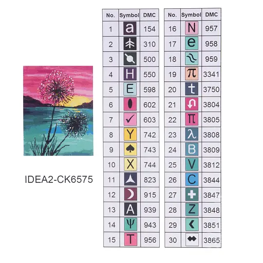 Набір з алмазною мозаїкою "Кульбаби" 40*50 см, IDEA2-CK6575, ТМ "99IDEAS" - фото 8