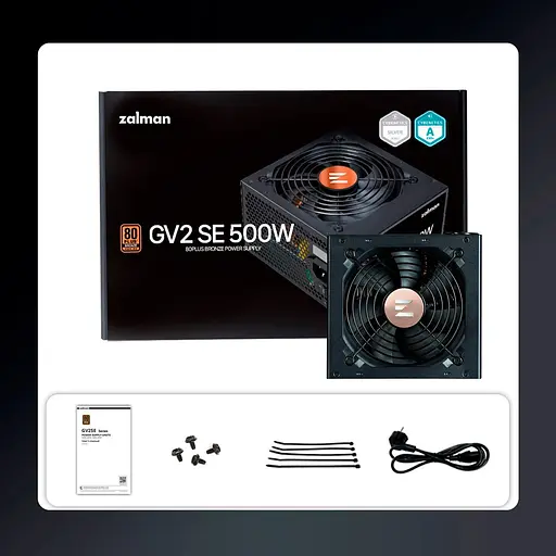 Блок живлення Zalman GV2SE 80+ Bronze (ZM500-GV2SE) - фото 10