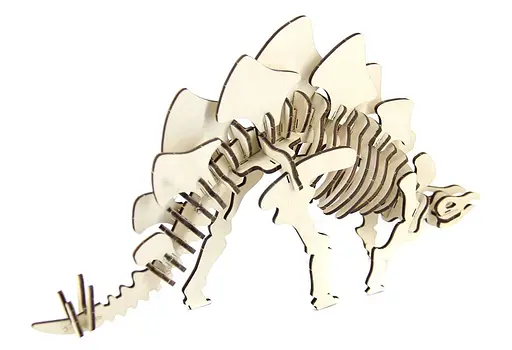 Дерев'яний конструктор "Стегозавр" 50 деталей - фото 1