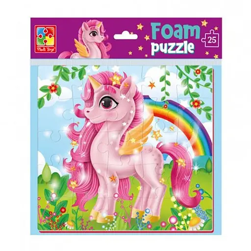 Мягкие пазлы Розовый единорог VT1109-06, 22 х 23 см