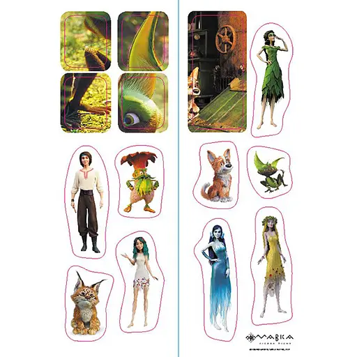 Развивающая тетрадь с наклейками "Мавка Волшебные загадки и лабиринты" 1423011 с плакатом - фото 5