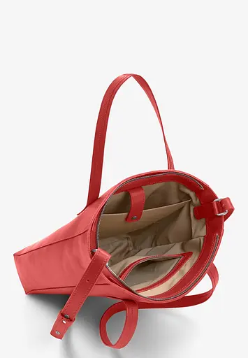 Шкіряний шоппер Nancy червоний - фото 4