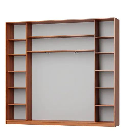 Шкаф-купе трехдверный MebelStar Комбо AL 2ДСП/Зеркало 270x45x240 см Аляска белый (MBS-2103) - фото 2