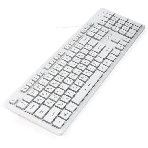 Клавіатура Vinga KB410 White (KB410 White) - фото 3