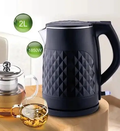 Электрочайник RAF R.7870 2000Вт 2 л дисковый чайник Черный - фото 3