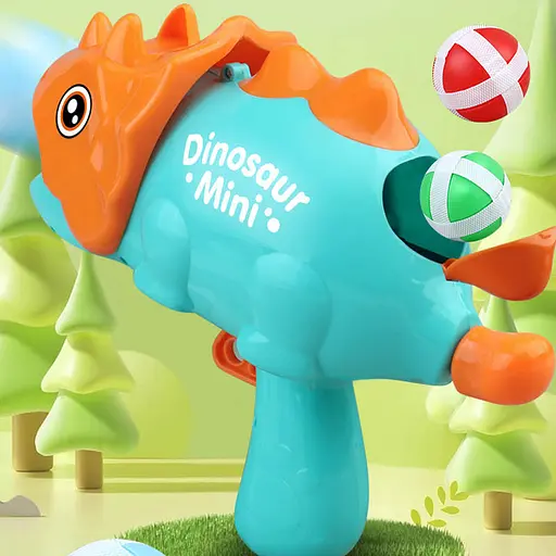 Интерактивная игра Dinosaur Athletics Gun на липучках + мишень Green - фото 4