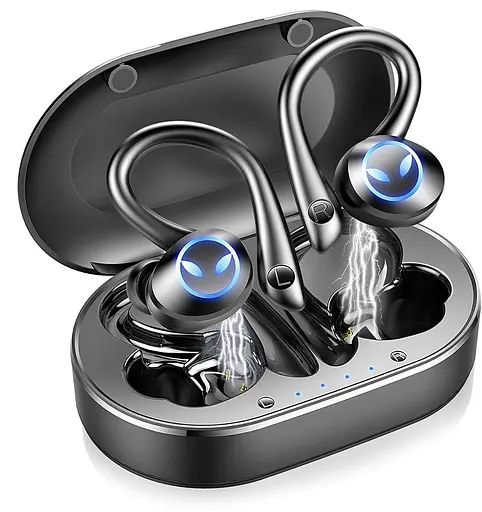 Бездротові спортивні Bluetooth навушники TWS Q25 Pro водонепроникні з сенсорами і мікрофоном Чорні - фото 3