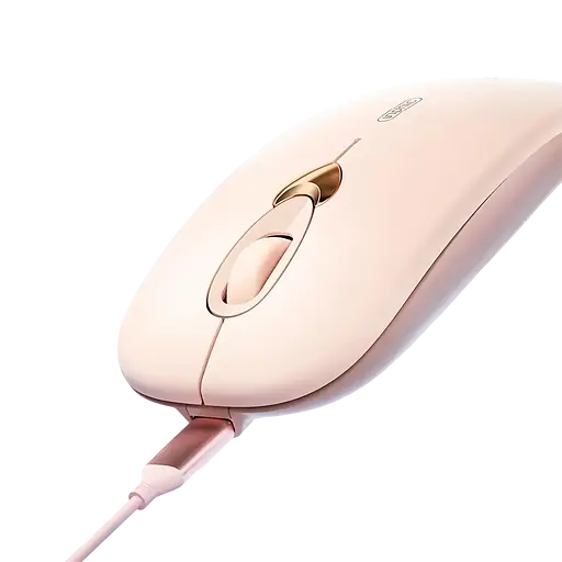 Мышь беспроводная INPHIC Q8 Ultra-thin Pink - фото 2