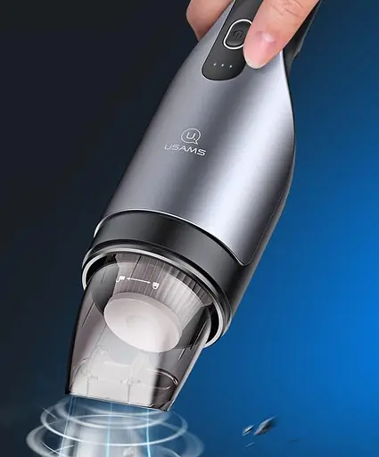 Автопилосос Usams US-ZB108 Mini Handheld Vacuum Cleaner 80W - фото 2