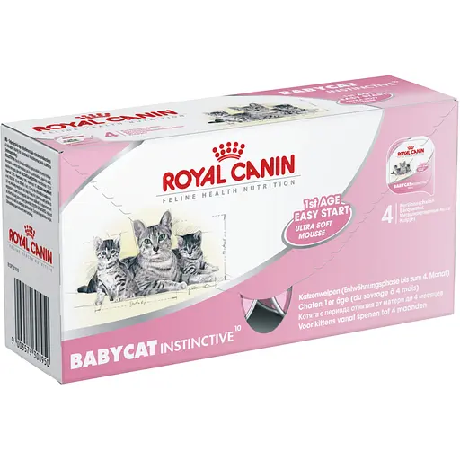 Влажный корм для котят до 4 месяцев Royal Canin Babycat Instinctive 2.34 кг (12 шт. х 195 г)
