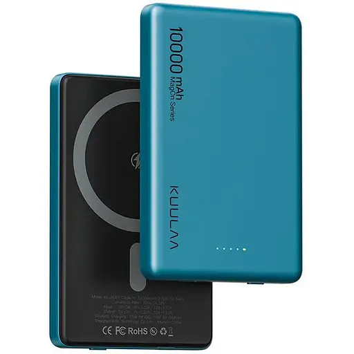 Повербанк Kuulaa MagSafe Powerbank з бездротовою зарядкою для iPhone 10000 mAh 20W Dark Green
