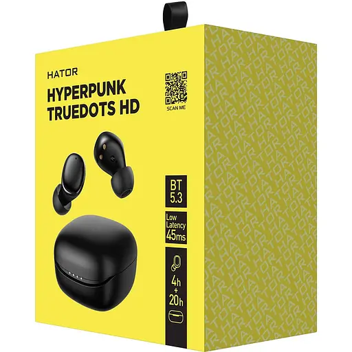 Наушники HATOR TWS Hyреrpunk Truedots HD Black (HTA411) - фото 4