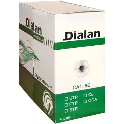 Кабель Dialan КНПЕ 4x2x0,50 (FTP-cat.5E), DL(CU), для зовн. робіт, 305 м