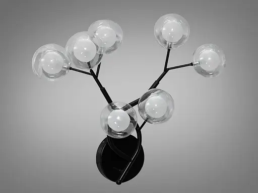 Бра "Світлячок" на 7 ламп, чорного кольору - фото 3