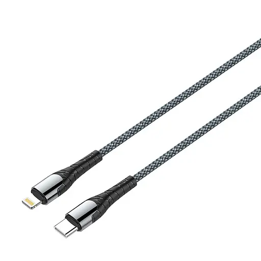 Кабель ColorWay USB-Lightning (PVC) 2.4А 1 м Black