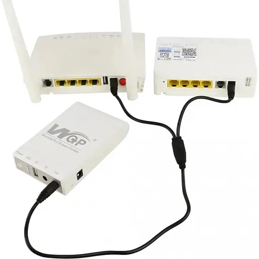 Источник бесперебойного питания (ИБП) для роутера WGP Mini UPS 103 White - фото 8