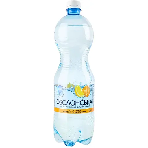 Напій Оболонь Оболонська зі смаком лимона та апельсина 1 л - фото 1
