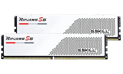 Оперативна пам'ять G.Skill 64GB (2x32GB) DDR5 6000MHz Ripjaws S5 White (F5-6000J3040G32GX2-RS5W)