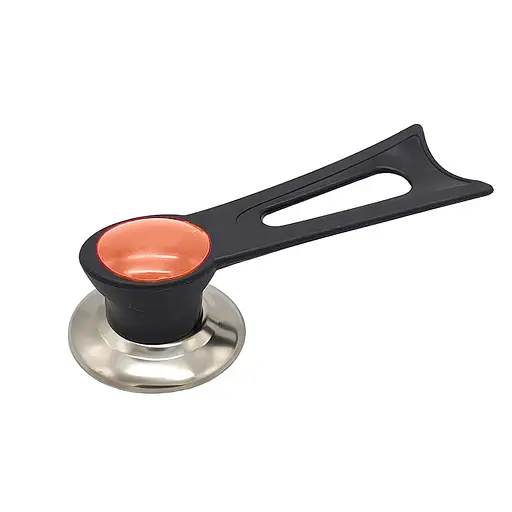 Ручка підставка для кришки каструлі сковороди 15.5 см Жовтогарячий, Kitchen Master Помаранчевий 86541 - фото 1