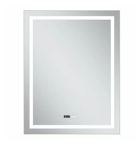 Дзеркало Mixxus Premium FLASH MR21-70x90 (LED Touch, Anti-fog, годинник) (MP6618) - фото 2