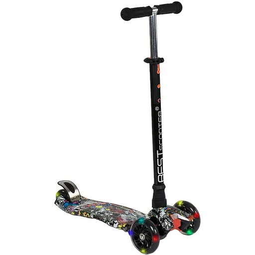 Самокат дитячий Best Scooter 59х17х26 см Чорний 000231508