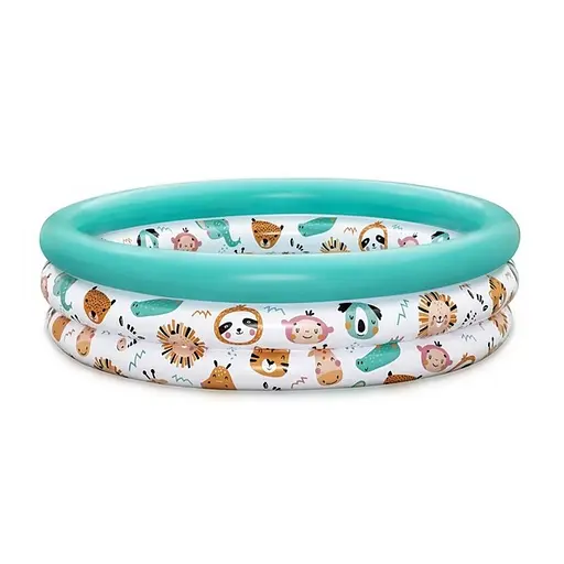 Дитячий круглийц басейн "Звірята" 51008-2 розмір 102х25 см - фото 2