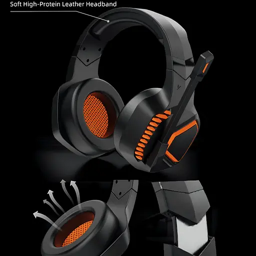 Беспроводные игровые наушники с микрофоном HiFi MEETION BTH014 черные - фото 4