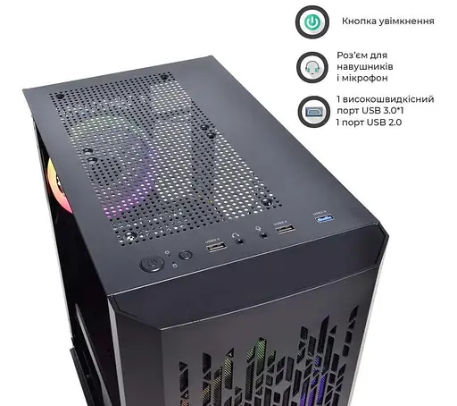 Корпус QUBE BLOCK Black (BLOCK_F5MU3) Без БП - фото 3