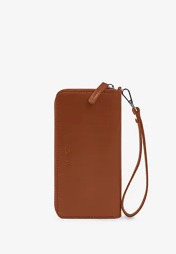 Кожаный портмоне на молнии Monik светло-коричневый - фото 2