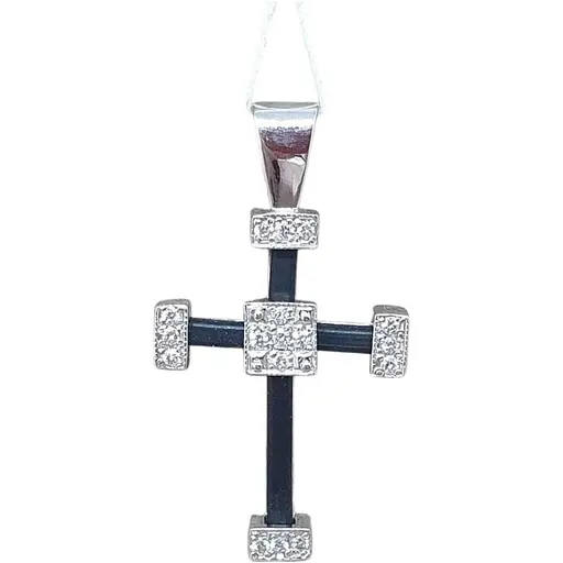 Золотий хрестик Гаразд з діамантом. 3041757