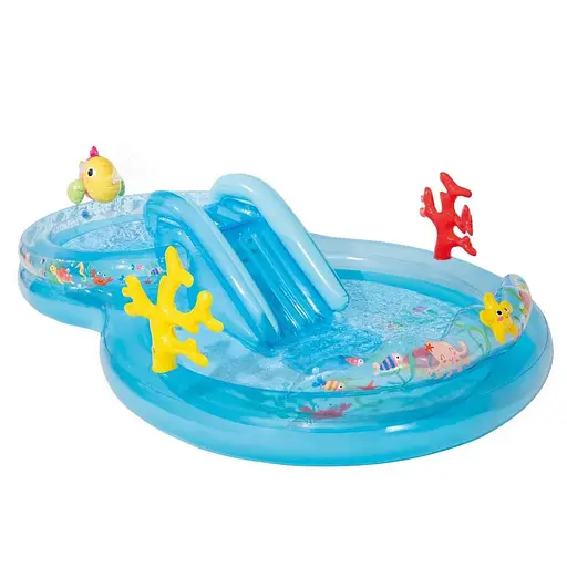 Детский игровой центр Intex 56143 На дне моря с горкой 301 x 193 x 71 см 175 л