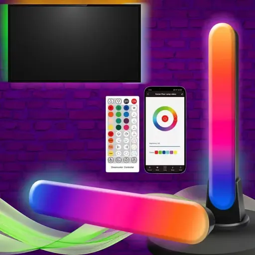 Розумні світлодіодні LED панелі RGB Smart Led Light Bar Bluetooth синхронізація з музикою - фото 3