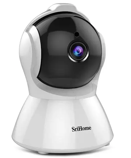 IP-камера автоматического слежения SriHome SH025 1080P AI Белый EU Plug - фото 2