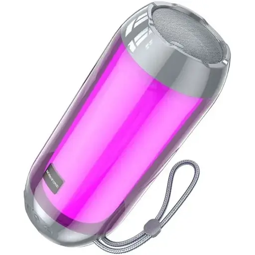Акустична система Borofone BR25 Crazy sound colorful luminous сіра - фото 1