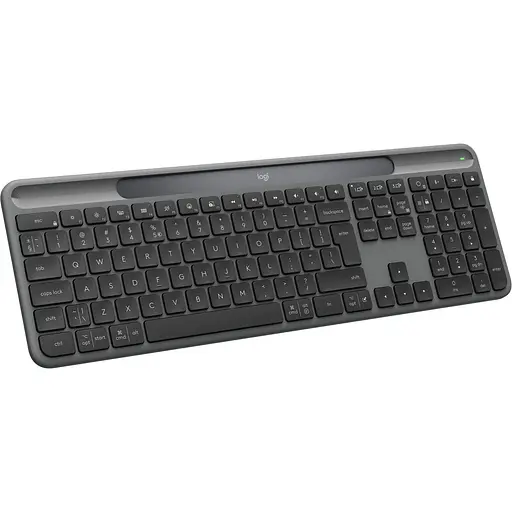 Клавіатура Logitech Slim Solar+ 2.4GHZ/BT Graphite (920-013764) - фото 4
