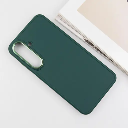 Чехол Epik TPU Bonbon Metal Style для Samsung Galaxy S24+/S25+ Зеленый/Pine green - фото 3