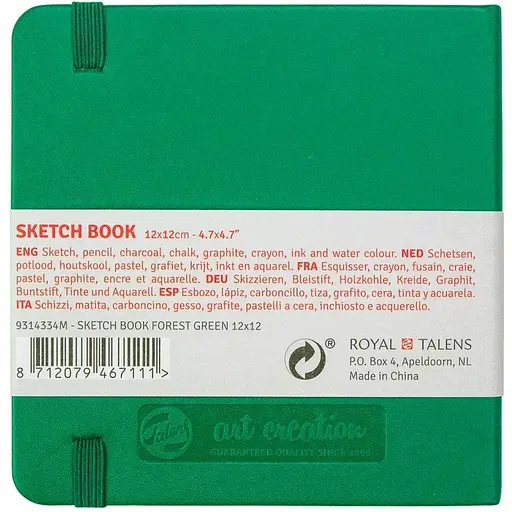 Блокнот для графіки Royal Talens Art Creation 12х12 см 140г/м2 80л Forest Green - фото 2