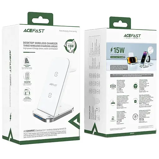 БЗП Acefast E15 desktop 3-in-1 White - фото 6