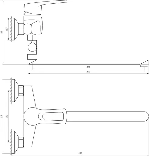 Смеситель для ванны Domino Sirius DSV-108 Хром - фото 5