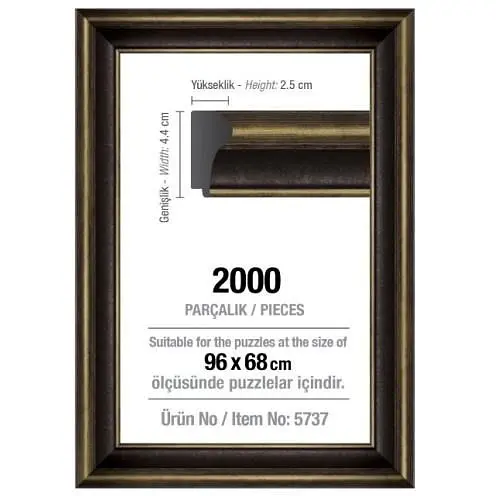 Рамка для пазлов Art Puzzle 2000 эл. 42 мм черная (5737)